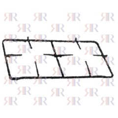 P5358 GRIGLIA IN PIATTINO SMALTATA 2 FUOCHI 480 X 272mm