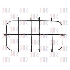 F5504 GRIGLIA IN FILO CROMATA A 2 FUOCHI 417 X 225mm