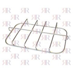 GRIGLIA IN FILO CROMATA A 2 FUOCHI 340 X 225mm