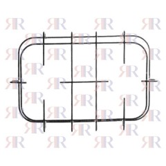 GRIGLIA IN FILO CROMATA A 2 FUOCHI 340 X 225mm