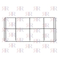 GRIGLIA IN FILO CROMATA A 2 FUOCHI 443 X 255mm h. 40