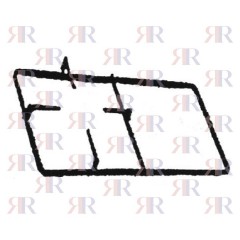 GRIGLIA IN PIATTINO SMALTATA 1 FUOCO+PIASTRA 444 X 209mm