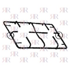 GRIGLIA IN PIATTINO SMALTATA 2 FUOCHI 453 X 250mm
