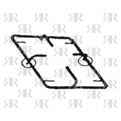 P5557 GRIGLIA IN PIATTINO SMALTATA 1 FUOCO 250 X 212mm