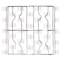 GRIGLIA IN FILO CROMATA A 4 FUOCHI 455 X 470mm