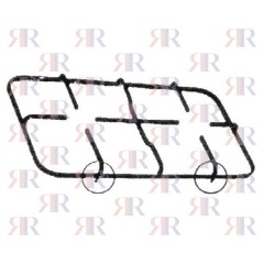 GRIGLIA IN PIATTINO SMLATATA 2 FUOCHI 416 X 230mm