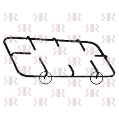 P5953 GRIGLIA IN PIATTINO SMALTATA 1 FUOCO 445 X 230mm