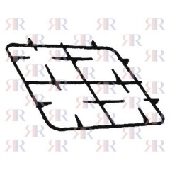 P5955 GRIGLIA IN PIATTINO SMALTATA 4 FUOCHI 420 X 445mm