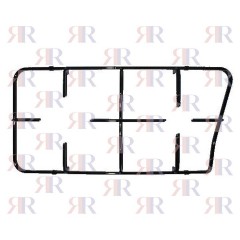 GRIGLIA IN PIATTINO SMALT. 2 F. DESTRA 438X400X213mm