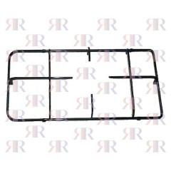 GRIGLIA IN PIATTINO A 2 FUOCHI CENTRALE 400 X 205mm