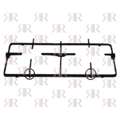 P6255 GRIGLIA IN PIATTINO SMALTATA 2 FUOCHI 410 X 210mm