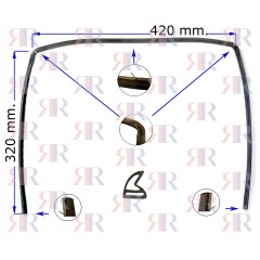 GUARNIZIONE FORNO CON 4 LUNETTE TIPO GAS FIRE