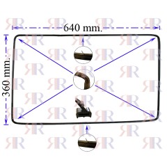 GUARNIZIONE FORNO 4 LATI 6 LUNETTE