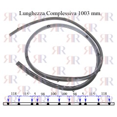 GUARNIZIONE FORNO CON 11 MOLLETTINE L. 1003MM