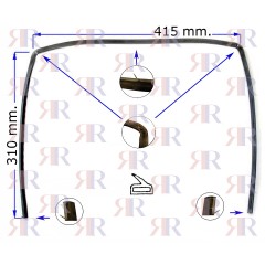 GUARNIZIONE FORNO 3 LATI 4 LUNETTE