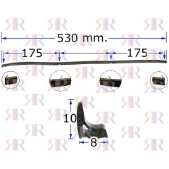 GUARNIZIONE FORNO 2 GANCI - 2 FERMI L.530 TIPI VARI