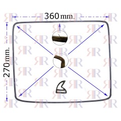 GUARNIZIONE FORNO TIPI VARI 360X270
