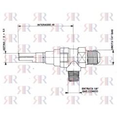R0201 RUBINETTO GAS ARISTON