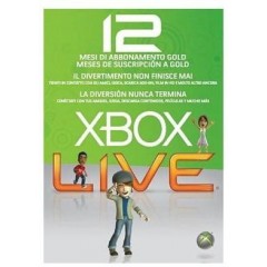 DB LINE MICROSOFT XBOX Live 12 Mesi Gold Card 52M-00318