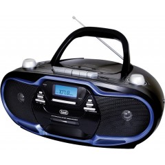 TREVI RADIOREGISTRATORE CON CASSETTA CD MP3 USB SD BLU 0057404