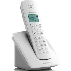 MOTOROLA Cordless DECT DISPL. 1.4 WHITE SLV C401EW
