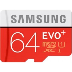 SAMSUNG MICRO SD EVO + UHS-1 64GB CON ADATTATORE MBMC64DAEU