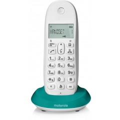 MOTOROLA Cordless DECT DISPL. 1.4 TURQUOISE C1001LT