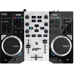 HERCULES DJ CONTROLLER USB 2 MANOP. SILVER METAL PC/MAC 4780833