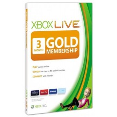 DB LINE MICROSOFT XBOX Live 3 Mesi Gold Card 52K-00139