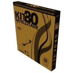 DIGIQUEST KIT PARAB 80cm of set+ doppio LNB universal 0 3dB KIT012