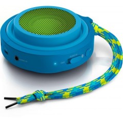 PHILIPS MINICASSA PORTATILE BLUETOOTH C/MICROFONO AZZ.VERD BT2000A