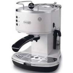 DELONGHI Macch caffe polvere/cialde lucida bianco ICONA ECO311W