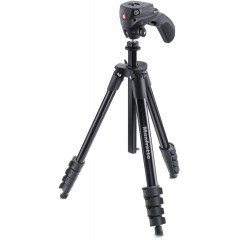MANFROTTO TREPPIEDI COMPACT ACTION NERO CON TESTA JOYSTICK MKCOMPACTACNBK