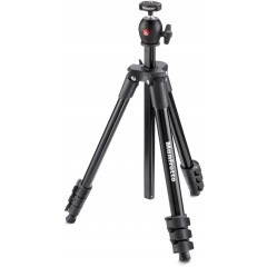 MANFROTTO TREPPIEDI COMPACT LIGHT NERO CON TESTA A SFERA MKCOMPACTLTBK