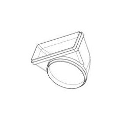 CURVA RETT. CIRCOLARE 90&deg; VERT. REVERS FRANKE 9925210