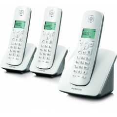 MOTOROLA Cordless DECT TRIO DISPL. 1.4 WHITE/GREY C403EW