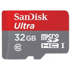 SAN DISK Micro SD Ultra 32GB HC + adattatore SD (80MB/s) 3100537