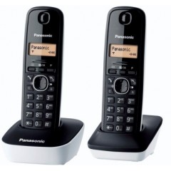 PANASONIC Cordless DECT rubrica 50nr DUO BIANCO PANASONIC TG1612JTW