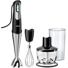 BRAUN Mixer 750W g.inox c/tritatutto+frusta MQ735M