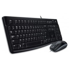 LOGITECH TASTIERA KIT A FILO + MOUSE OTTICO MK120 920002543