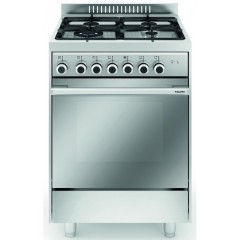 GLEM GAS Cuc 60x60 A 3+1tr MULT9+PIZ GRI GHISA INOX M664MI